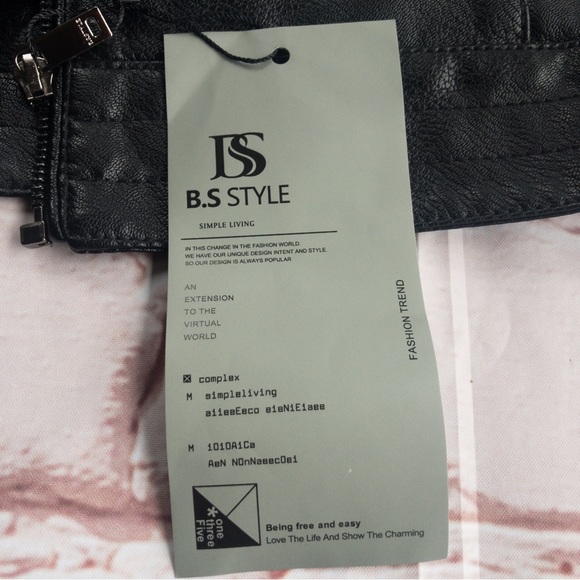 MOTO JACKET - B.S. Style Unisex Faux Leather - Picture 10 of 16